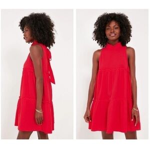 Tuckernuck Pomander Place Dress Morgan Mini Cotton Gauze in Red